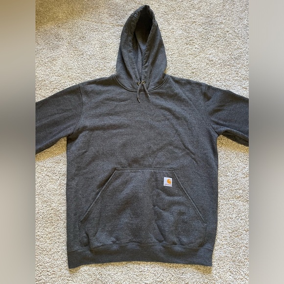 Carhartt Men's Loose Fit Oversized Pullover Hoodie Long Sleeve Dark Gray Size M - Picture 2 of 10